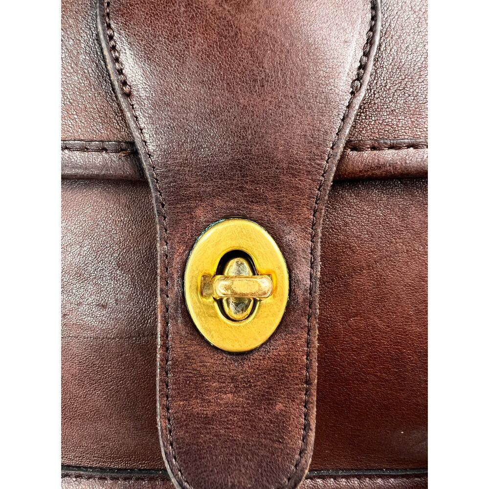 Vintage Coach Metropolitan Brief Bag Brown Leather Messenger Briefcase NYC Rare - Picture 6 of 16